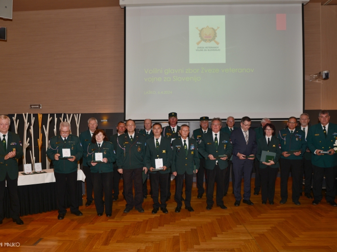 Delegati OZVVS Gornja Radgona na volilnem zboru ZVVS v Laškem